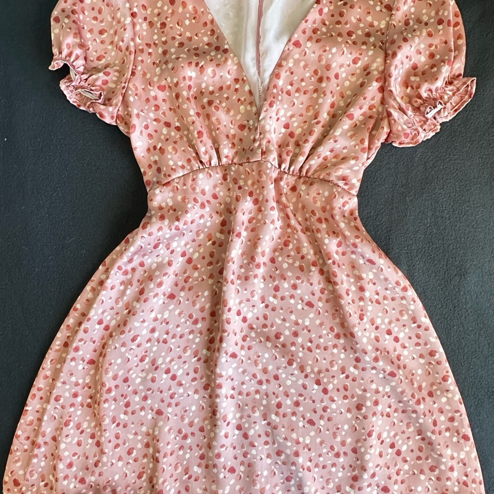 Pink Petals Mini Summer Dress